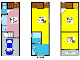 北新町３丁目貸家の物件間取画像